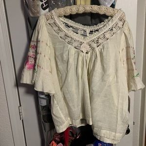 NWT Whimsical Free People Shirt 🌸